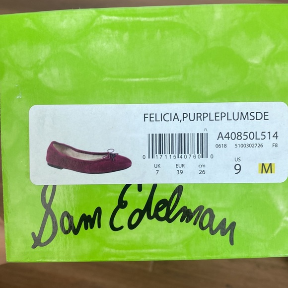 Sam Edelman Felicia Plum Flats - Picture 3 of 7